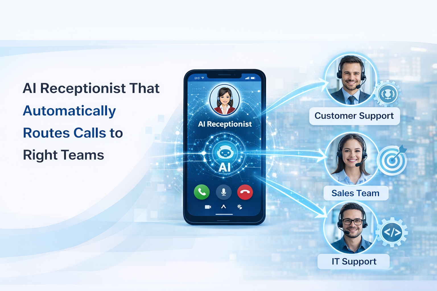 AI Receptionist That Automatically Routes Calls to Right Teams