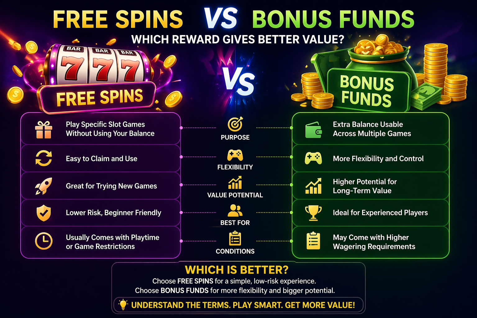 Free Spins vs Bonus